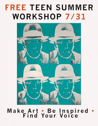 Teen Workshop poster for blog